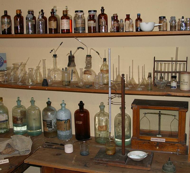 A fire assay laboratory furnace and crucibles