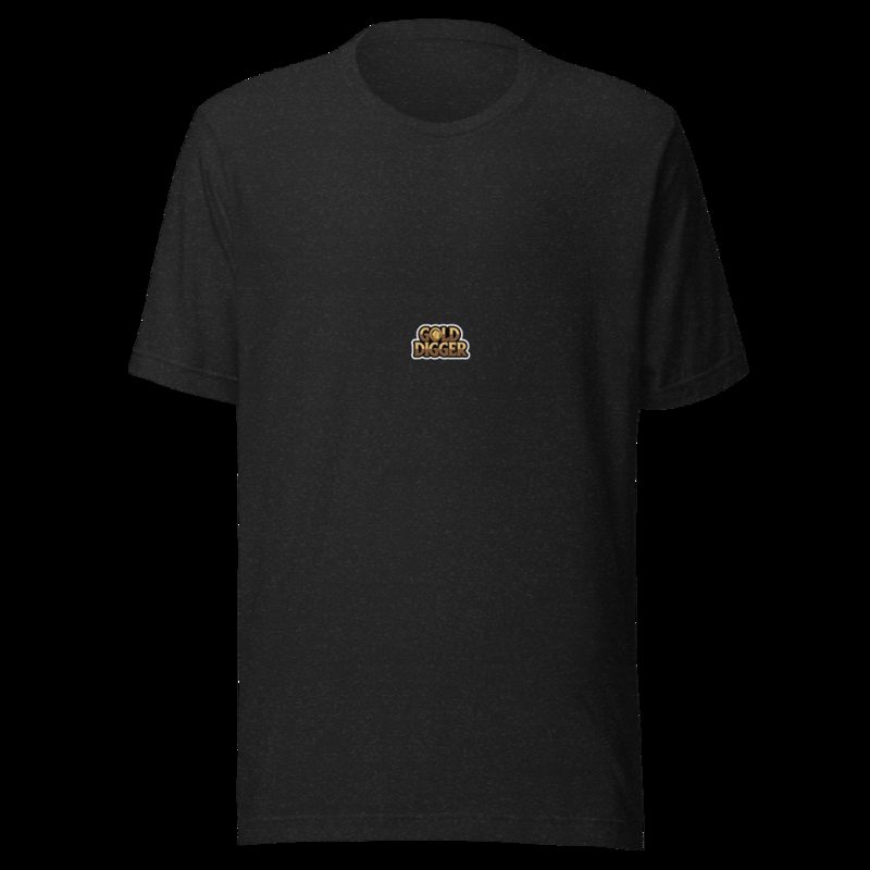 Gold For Real Gold Digger Tee Black Heather