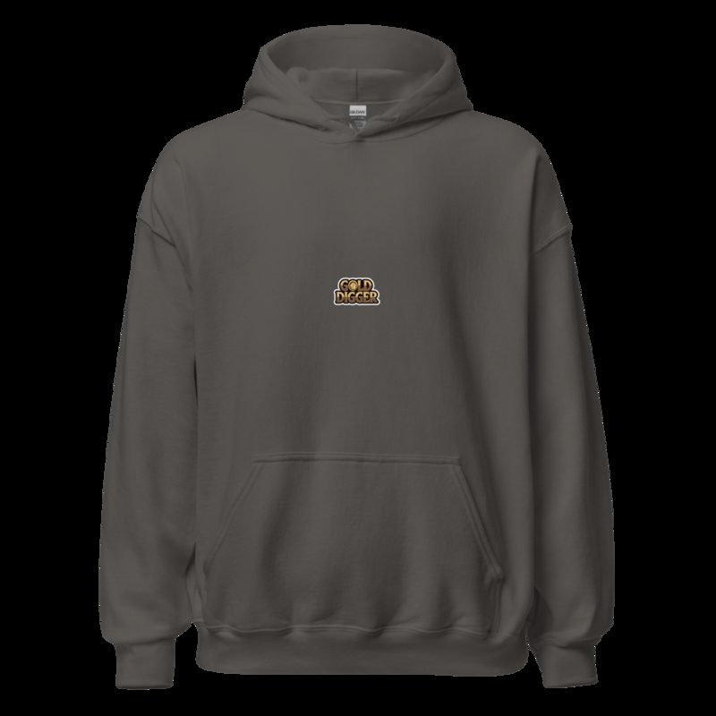 Gold For Real Gold Digger Hoodie Charcoal