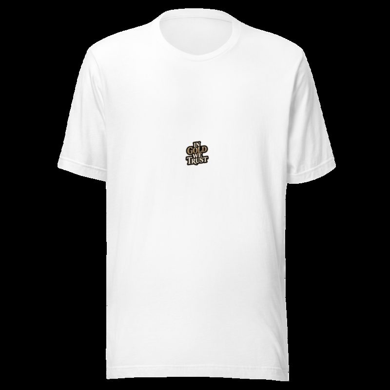 Gold For Real In Gold We Trust Tee White