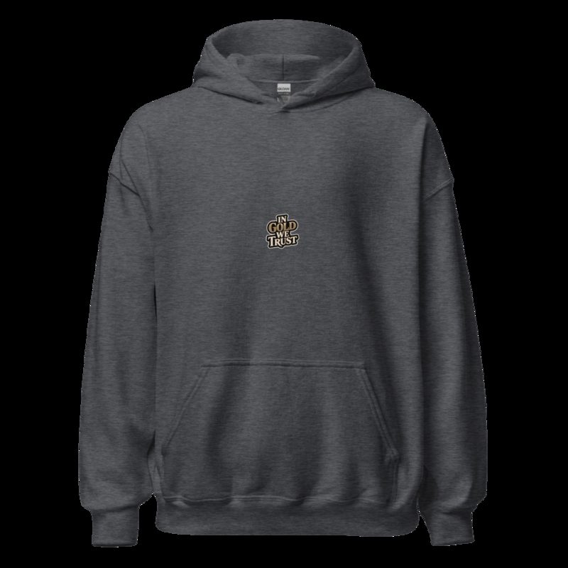 Gold For Real In Gold We Trust Hoodie Dark Heather