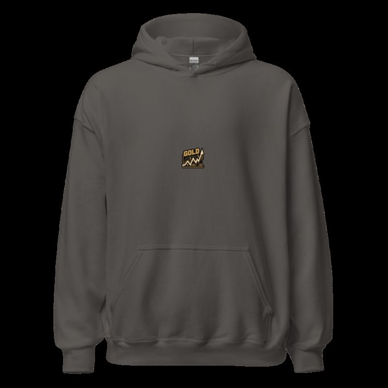 Gold For Real Market Chart Hoodie Charcoal