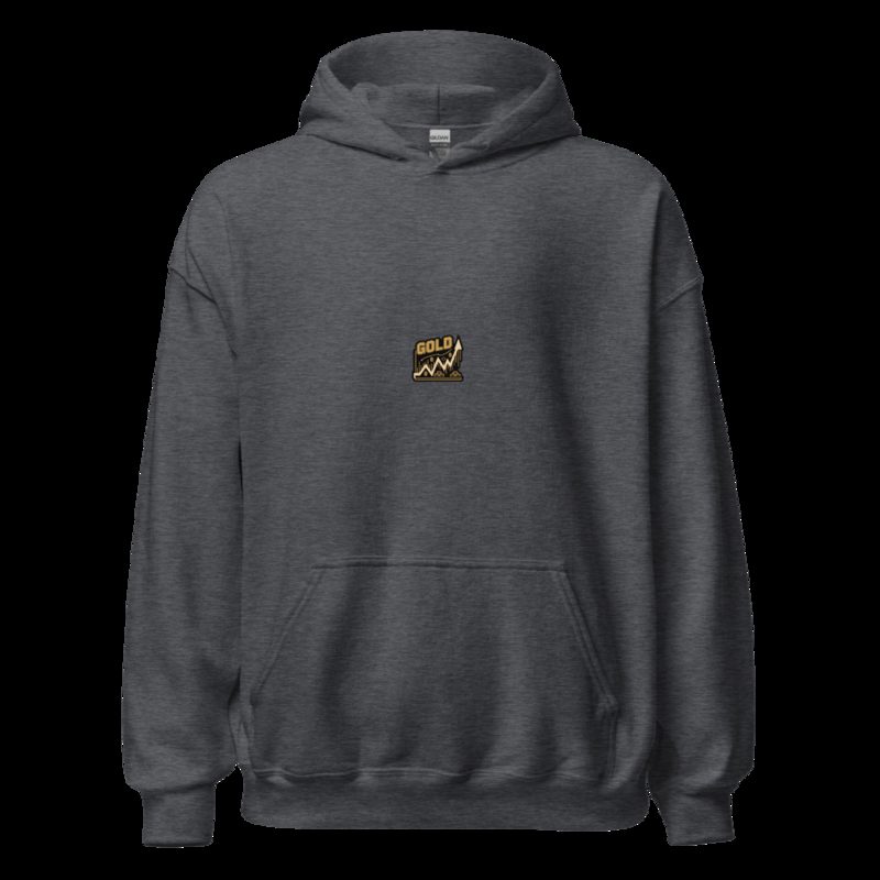Gold For Real Market Chart Hoodie Dark Heather