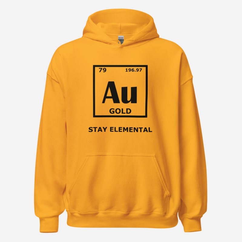 Gold For Real Au 79 Element Hoodie Gold
