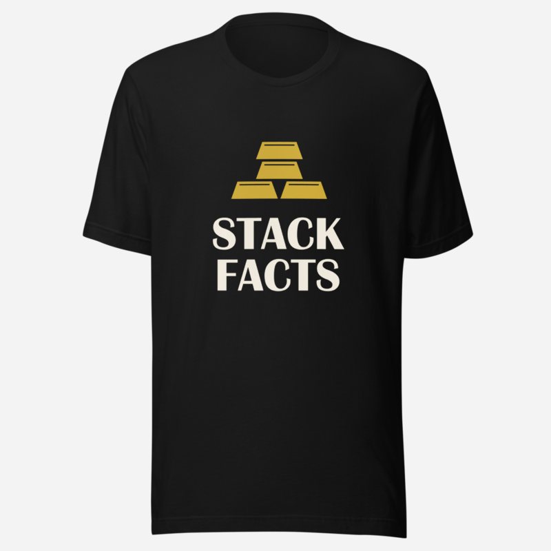 Gold For Real Stack Facts Tee