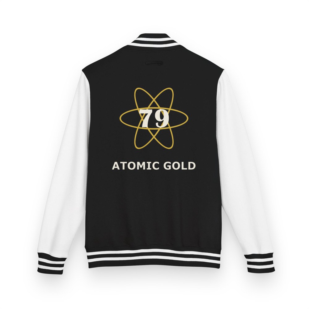Gold For Real Atomic Gold 79 Varsity Jacket Jet Black/Arctic White