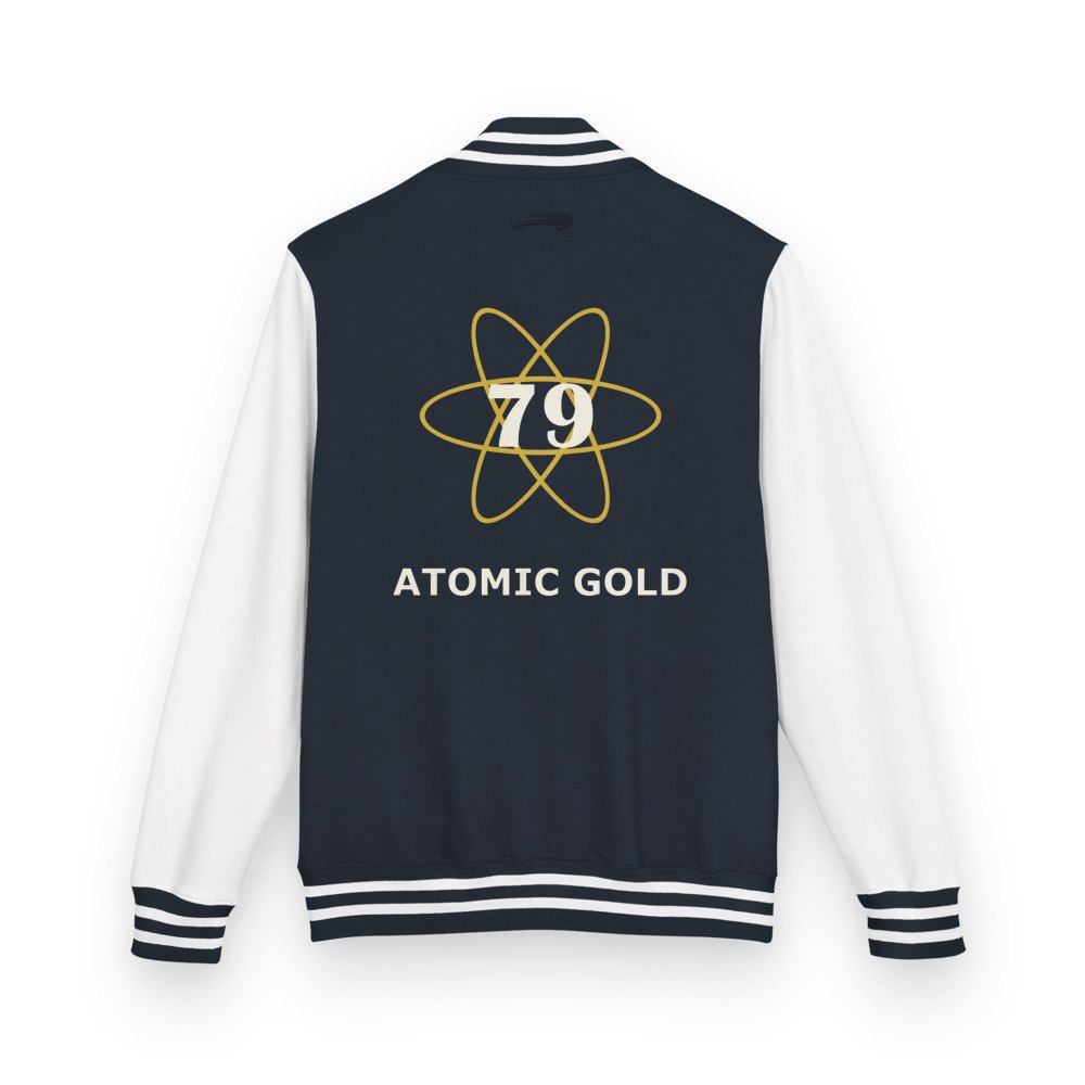 Gold For Real Atomic Gold 79 Varsity Jacket Oxford Navy/Arctic White