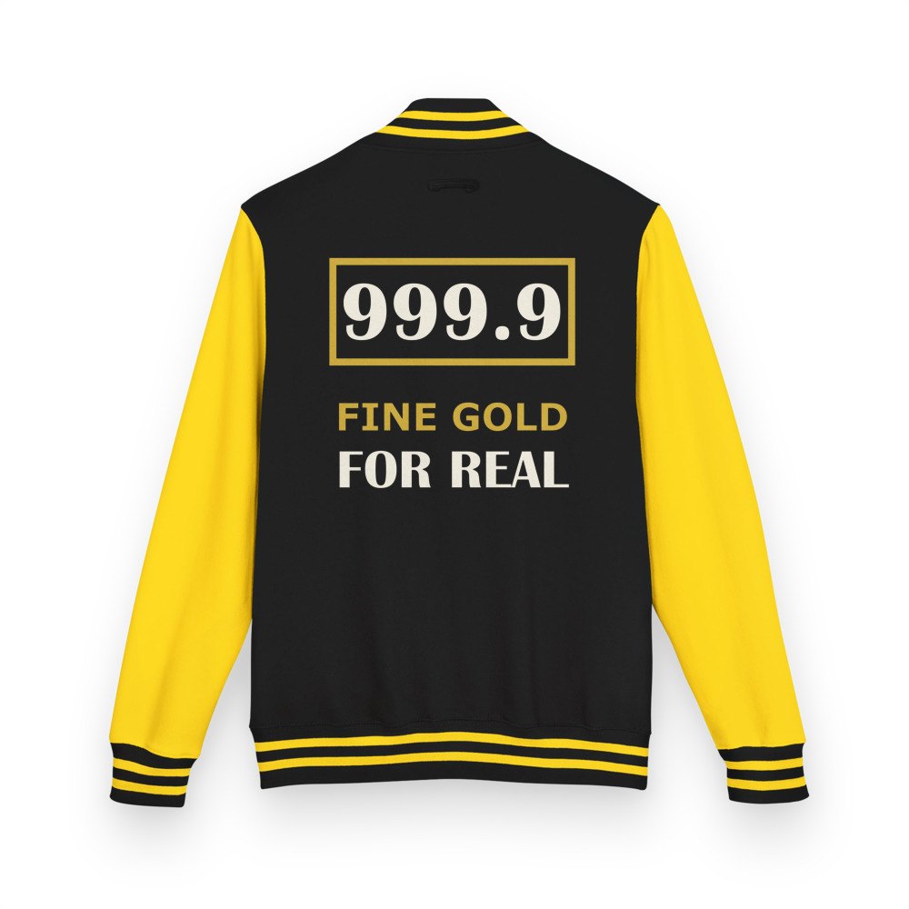 Gold For Real 999.9 Fine Gold Varsity Jacket