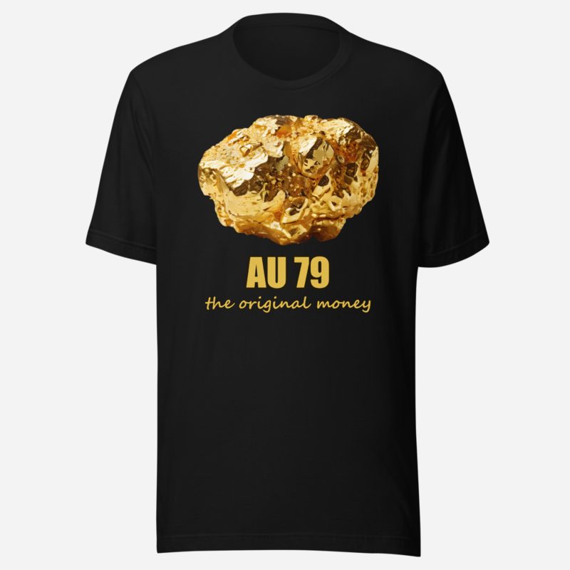 Gold For Real AU 79 Nugget Tee Black