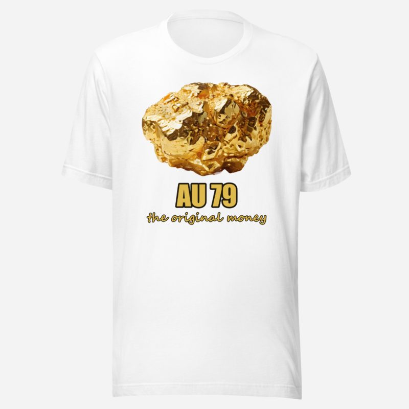 Gold For Real AU 79 Nugget Tee in White