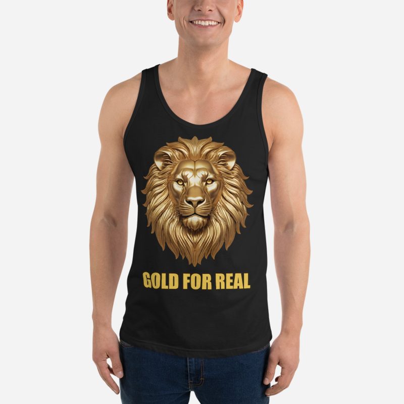 Gold For Real Golden Lion Tank Black
