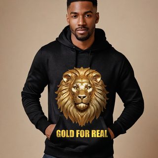 Gold For Real Golden Lion Hoodie AI model