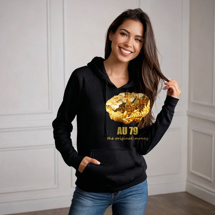 Gold For Real AU 79 Nugget Hoodie in Black