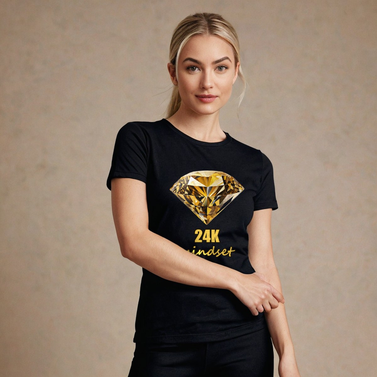 Gold For Real 24K Mindset Diamond Tee